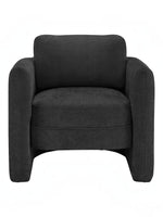Fauteuil d'appoint Altea TOCO Meubles gris foncé, style tonneau, dossier incurvé, rembourrage confortable pour salon.