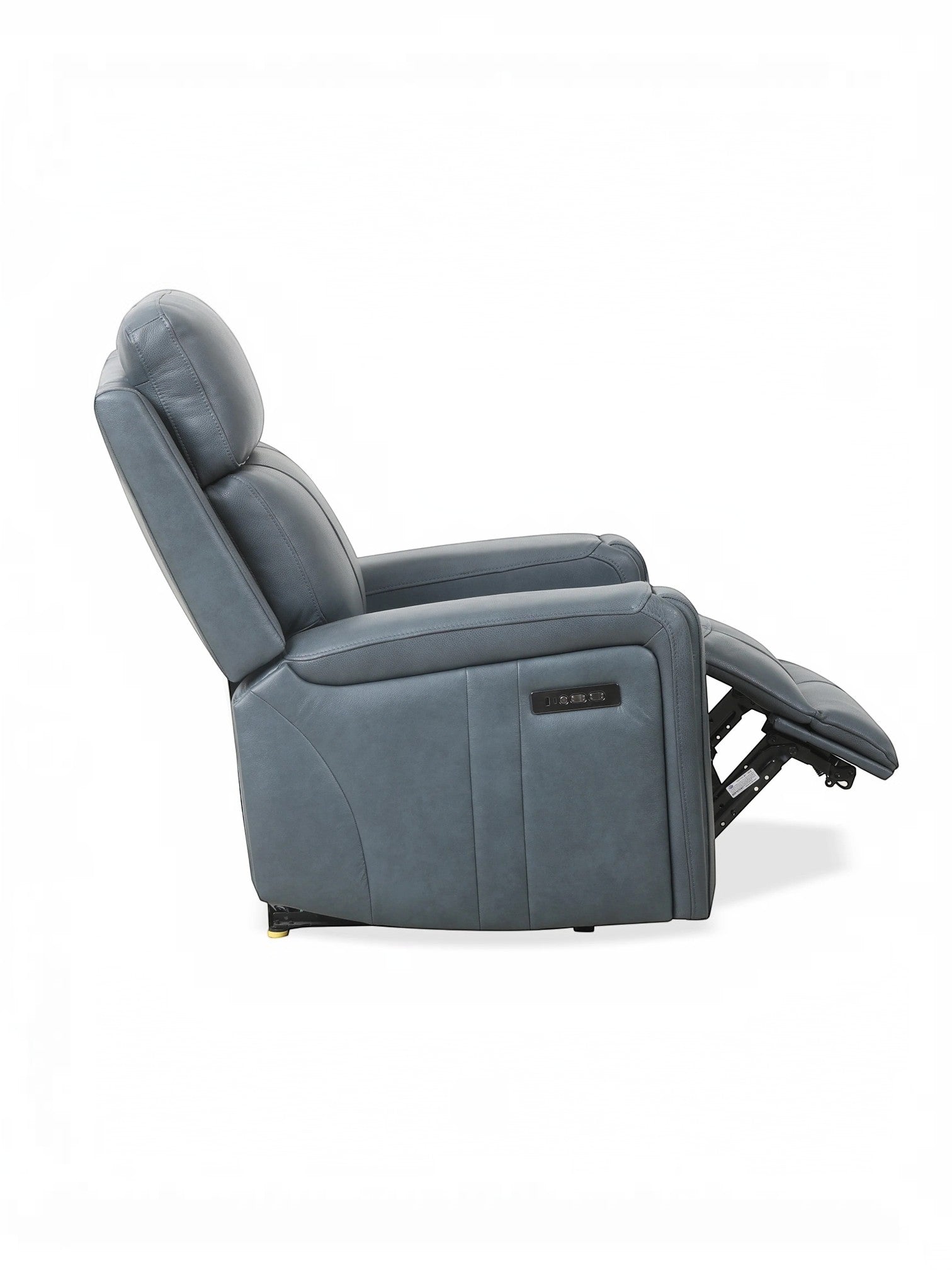 Fauteuil inclinable Miles gris de TOCO Meubles avec design ergonomique, accoudoirs larges et mécanisme fluide.