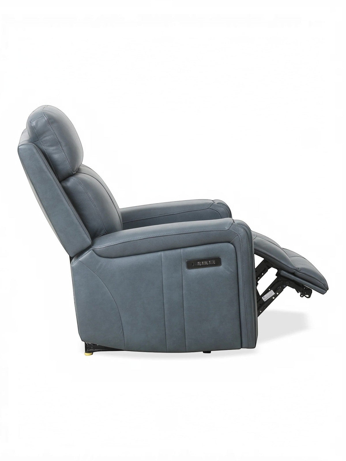 Fauteuil inclinable Miles gris de TOCO Meubles avec design ergonomique, accoudoirs larges et mécanisme fluide.