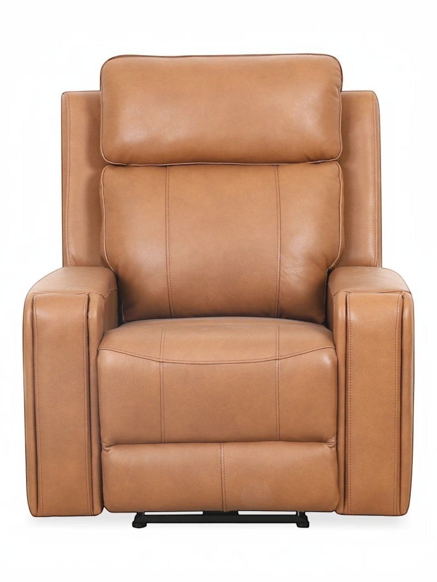 Fauteuil inclinable Miles en cuir marron confortable pour salon par TOCO Meubles