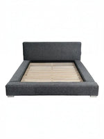 Grand lit Billie TOCO Meubles gris rembourré avec tête de lit confortable et cadre large moderne