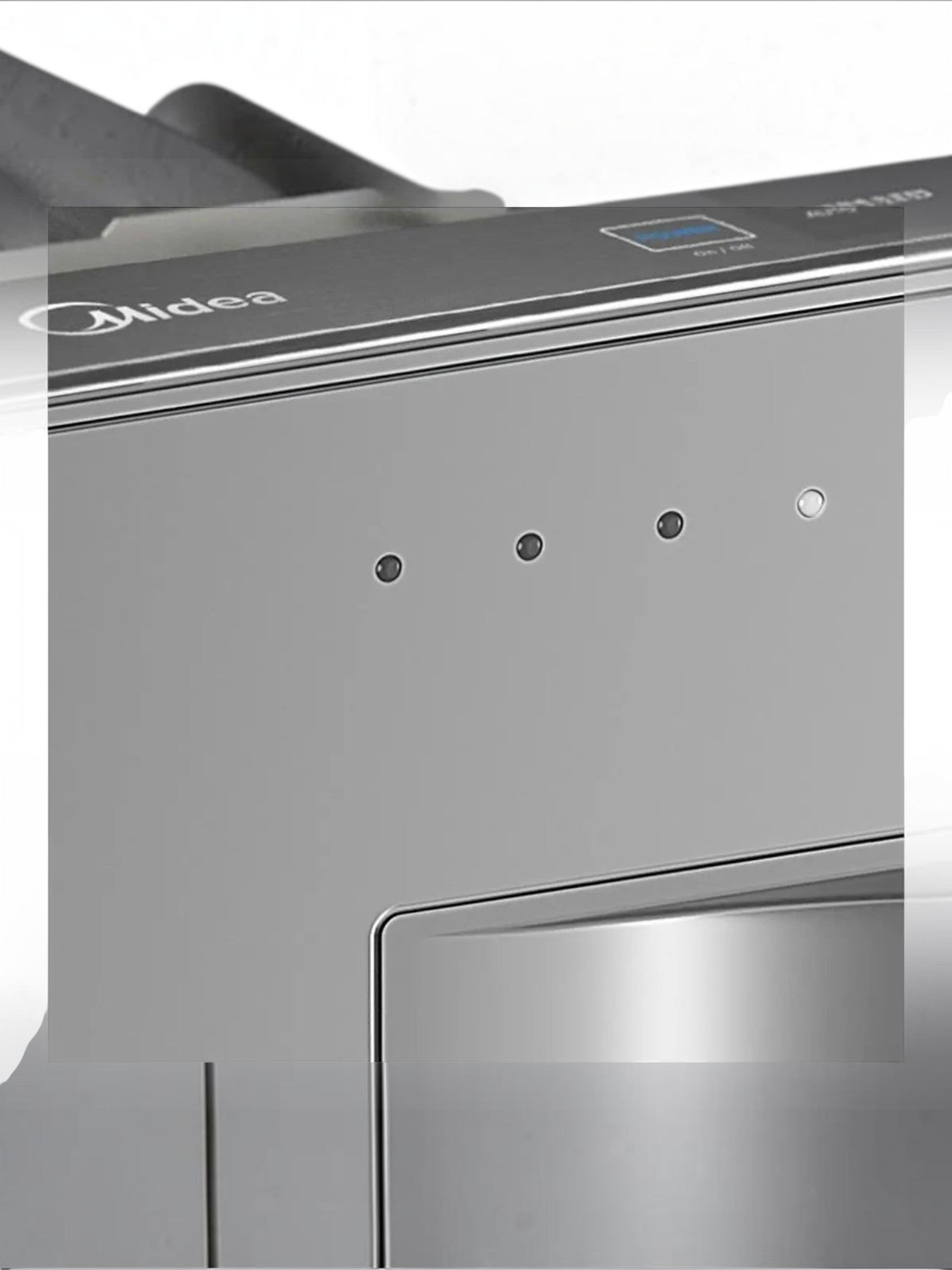 Panneau de commande tactile supérieur en inox du lave-vaisselle MIDEA chez TOCO Meubles avec voyants LED