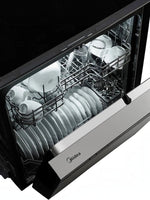 Lave-vaisselle MIDEA 24 pouces TOCO Meubles avec cuve hybride et vaisselle propre rangée dans le panier supérieur