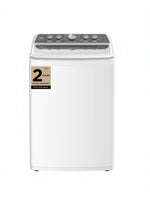 Laveuse à chargement par le haut blanche MIDEA de 4,7 pi³ avec agitateur, 12 cycles et couvercle en verre à fermeture lente. Garantie limitée de 2 ans.