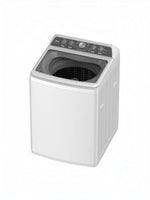 Laveuse à chargement par le haut blanche MIDEA de 4,7 pi³ avec agitateur et 12 cycles, couvercle en verre à fermeture lente.