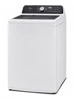 Laveuse à turbine MIDEA 5,2 pi³ blanche avec panneau de commande numérique, vendue par TOCO Meubles