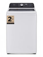Laveuse MIDEA 5,2 pi³ blanche à chargement par le haut avec panneau de commande numérique chez TOCO Meubles