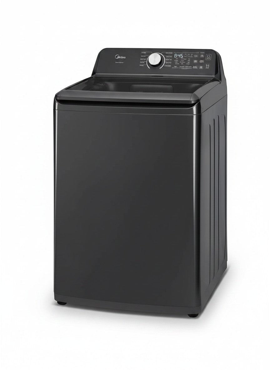 Laveuse à turbine MIDEA 5,2 pi³ de couleur gris foncé avec panneau de commande numérique chez TOCO Meubles