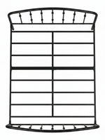 Lit plateforme TOCO Meubles Nina en acier noir avec structure minimaliste et support de matelas intégré