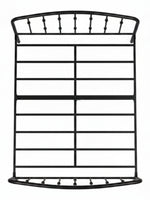 Lit plateforme TOCO Meubles Nina en acier noir avec structure minimaliste et support de matelas intégré