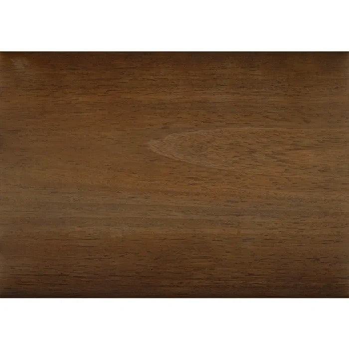 Lit plateforme queen Antoine TOCO Meubles en bois brun clair effet brossé, tête de lit traîneau, style transitionnel.