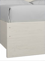Très grand lit Clara TOCO Meubles en bois blanc avec grain apparent et finition moderne épurée