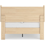 Lit double Anita en bois naturel TOCO Meubles, design plateforme sans sommier, style moderne et épuré.