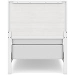 Lit Gisele blanc TOCO Meubles avec finition planches et sommier blanc