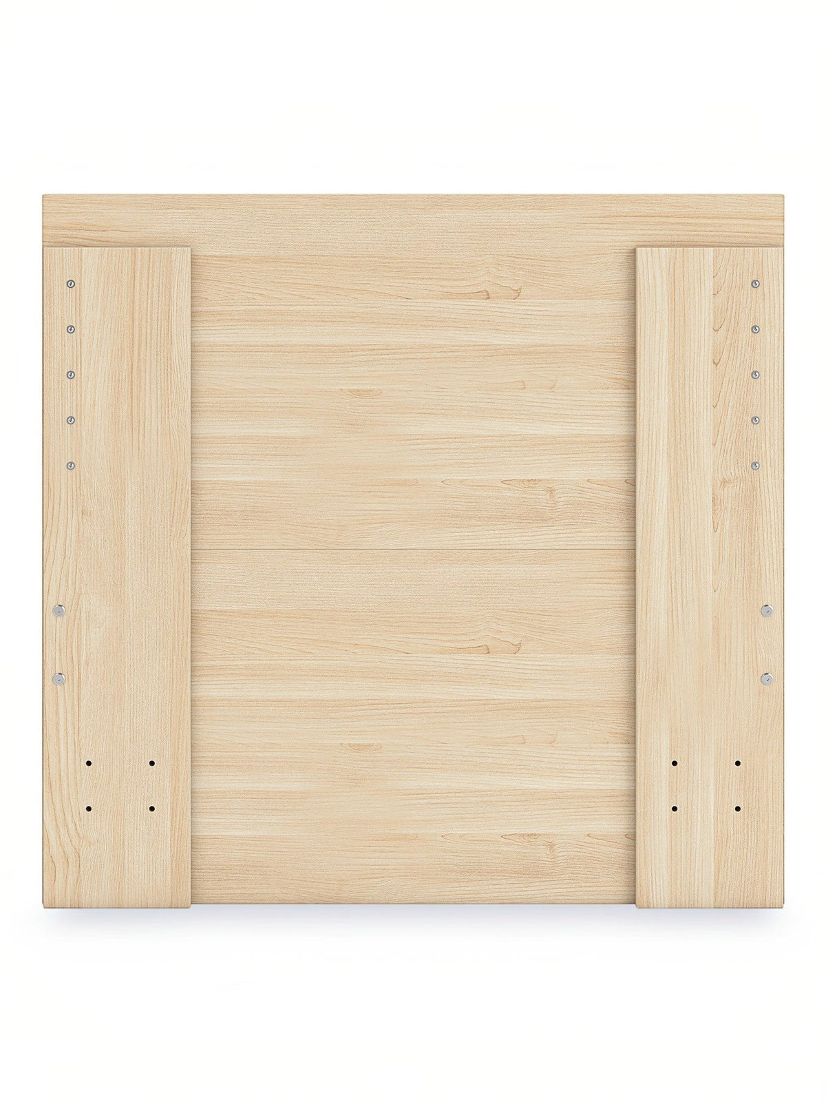 Lit plateforme minimaliste TOCO Meubles Hazel en bois clair, design épuré sans sommier requis.
