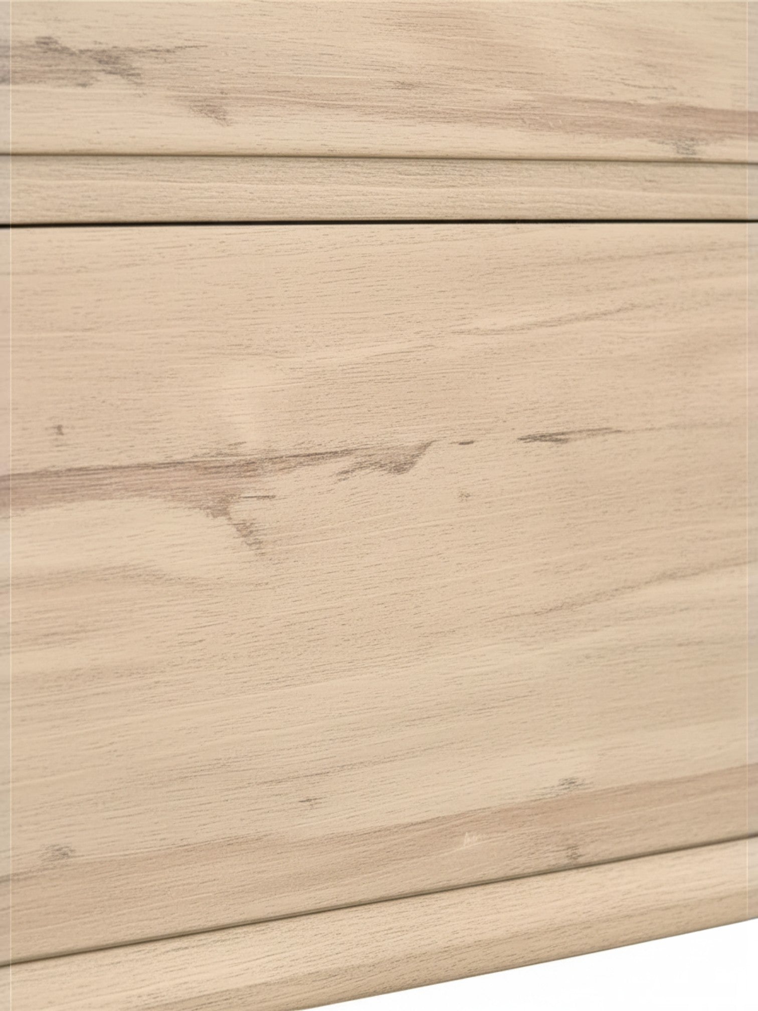 Gros plan sur la finition en mélamine effet bois clair du lit Joaquin par TOCO Meubles au design moderne