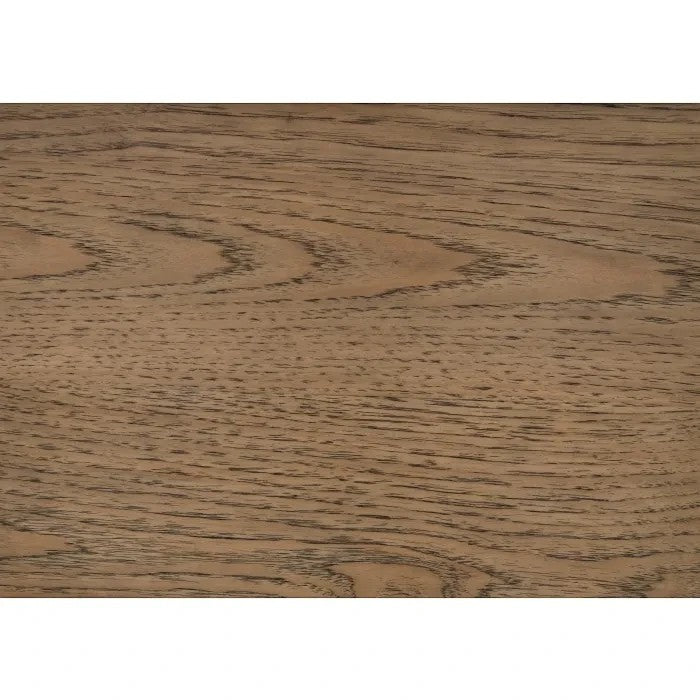 TOCO Meubles Lit Noria grand lit plateforme en bois brun avec tête de lit capitonnée amovible.