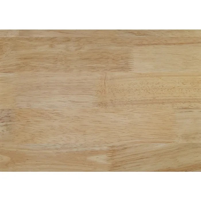 TOCO Meubles Lit Paolo en bois naturel, style Mid-Century, lattes verticales sur la tête de lit, profil bas, plateforme sans sommier.
