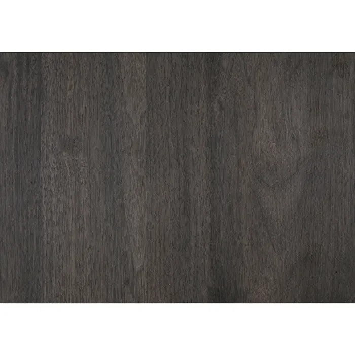 Lit Simple Stella TOCO Meubles en gris imitation bois avec détails métalliques, design moderne et épuré.