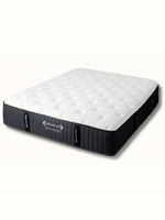 Matelas Ariya Hybrid TOCO Meubles avec surface matelassée blanche et côtés gris foncé, technologie hybride