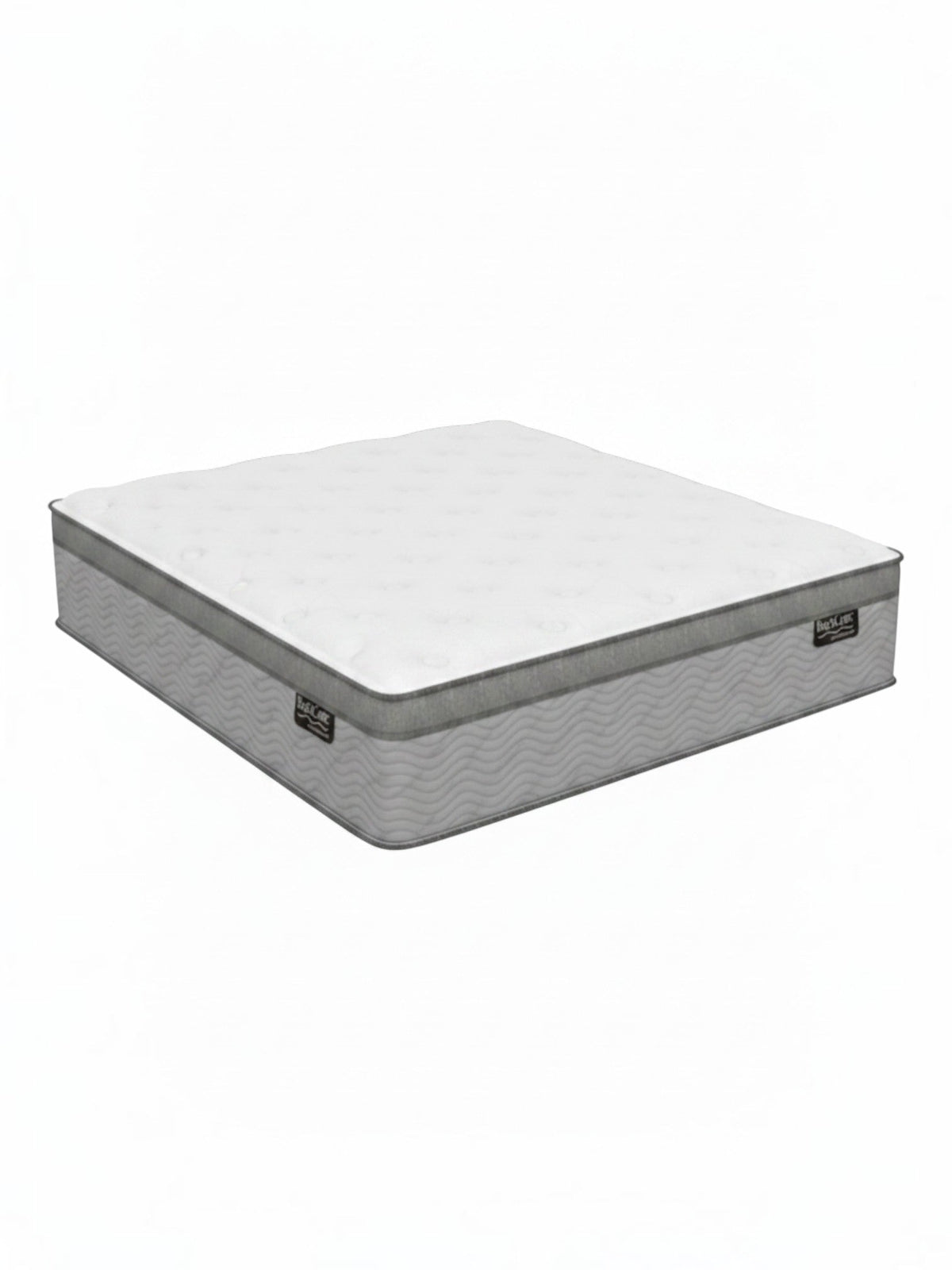 Matelas TOCO Meubles Back Care Quartet très grand avec ressorts ensachés, mousse gel et finition grise texturée