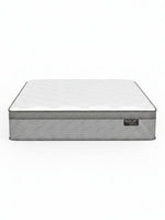 Matelas Back Care Quartet Grand de TOCO Meubles avec ressorts ensachés, mousse AirFeel et finition grise élégante