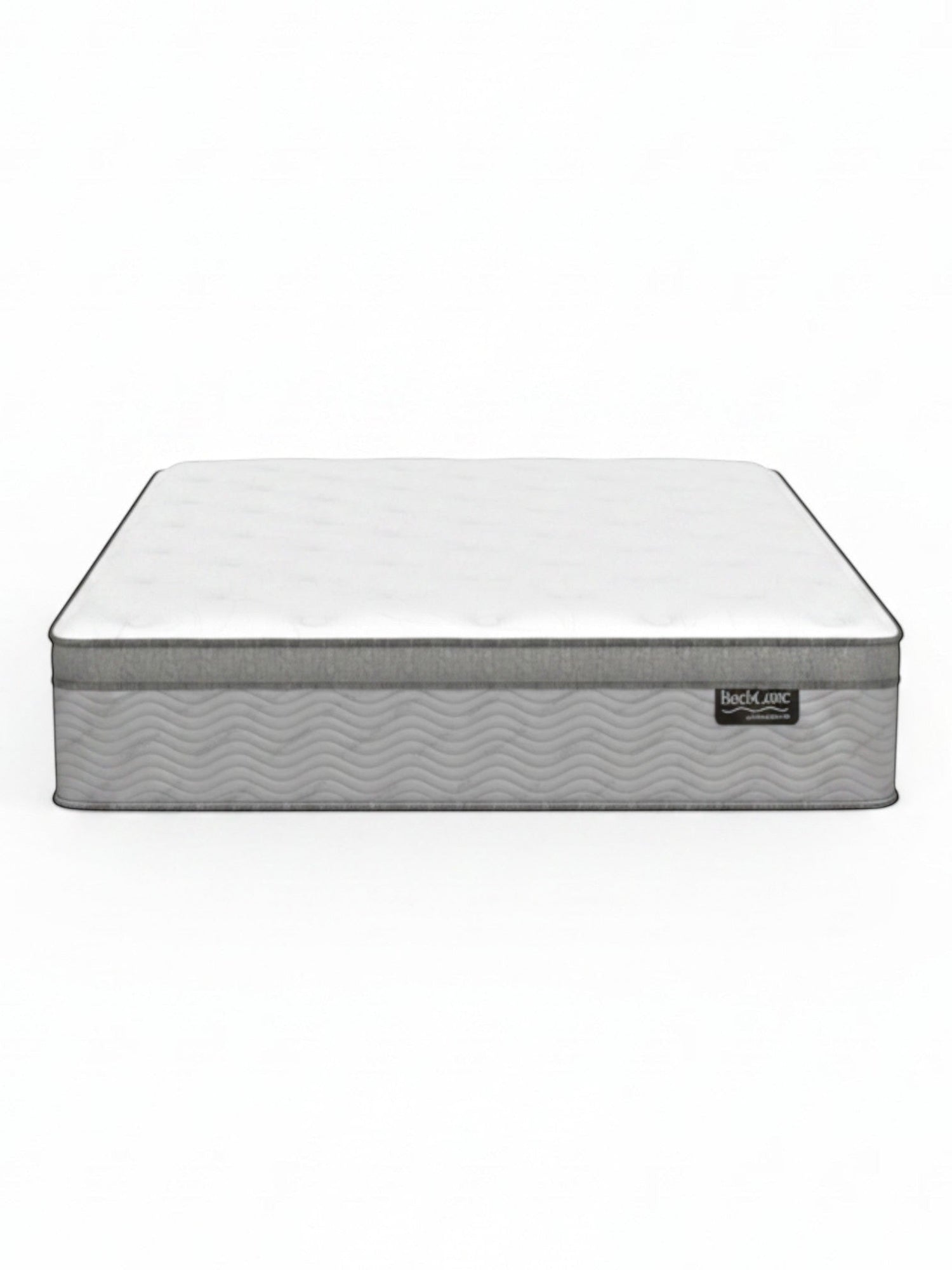 Matelas Back Care Quartet Grand de TOCO Meubles avec ressorts ensachés, mousse AirFeel et finition grise élégante