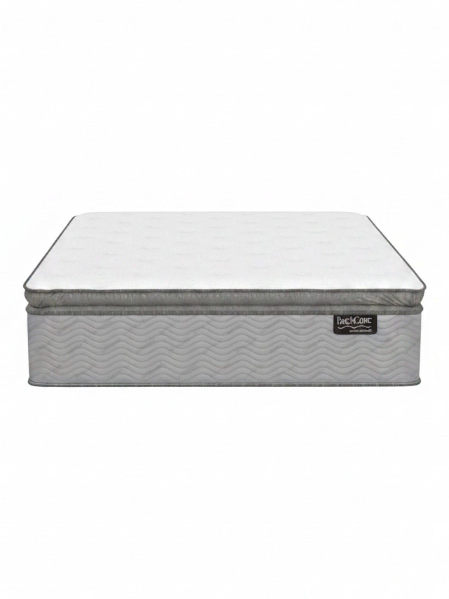Matelas haut de gamme TOCO Meubles Back Care Quintet avec ressorts ensachés et finition grise élégante