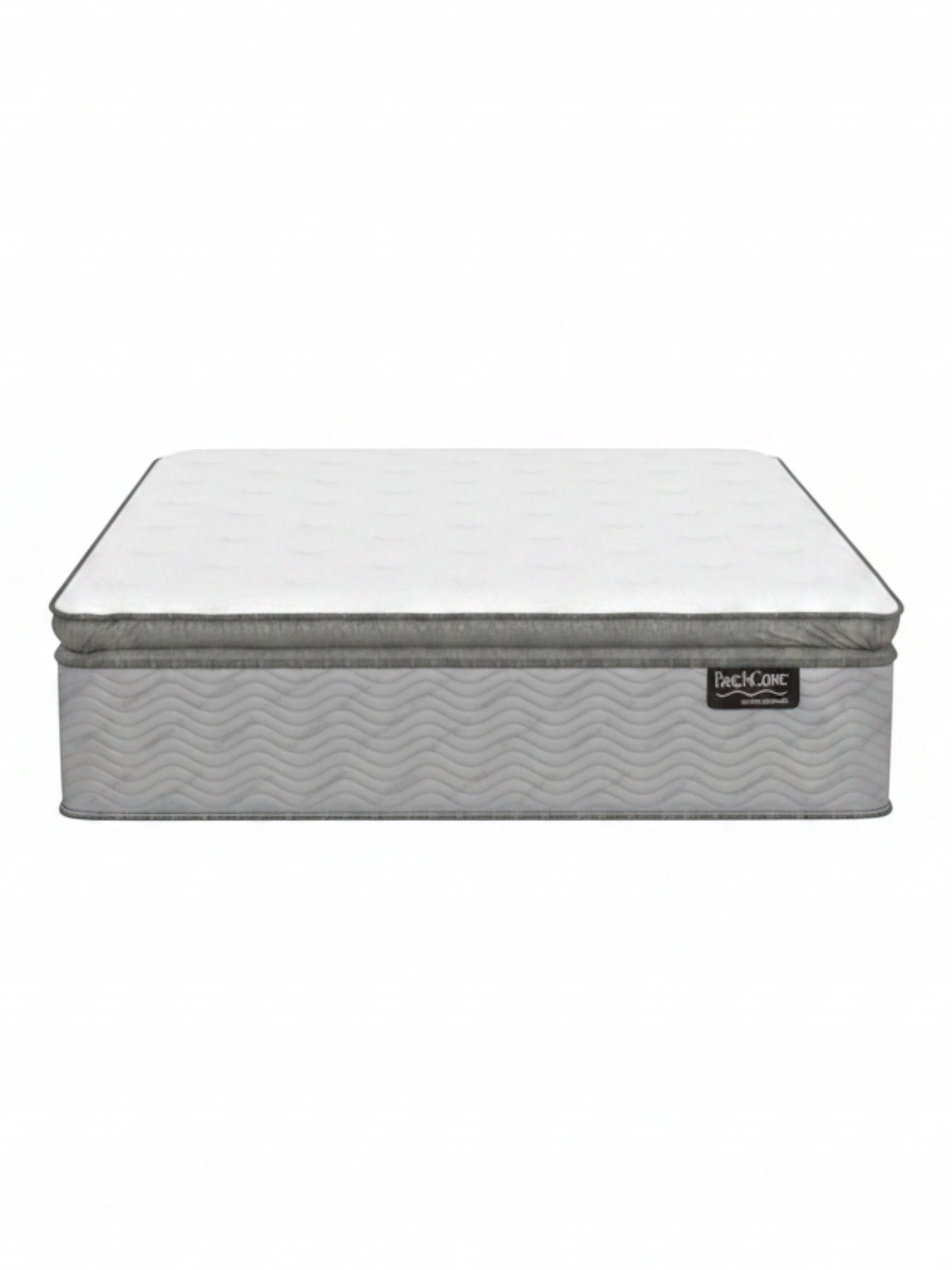 Matelas haut de gamme TOCO Meubles Back Care Quintet avec ressorts ensachés et finition grise élégante