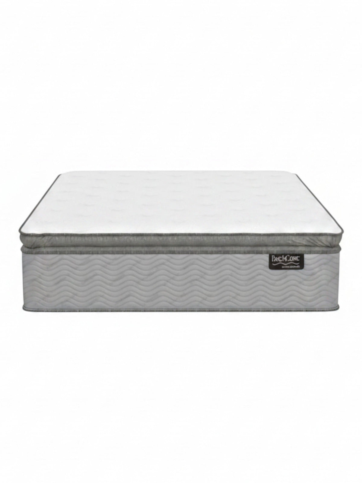 Matelas haut de gamme TOCO Meubles Back Care Quintet avec ressorts ensachés et finition grise élégante