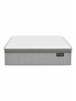 Matelas TOCO Meubles BackCare Quintet XL blanc et gris avec ressorts ensachés et mousse mémoire