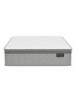 Matelas TOCO Meubles BackCare Quintet XL blanc et gris avec ressorts ensachés et mousse mémoire
