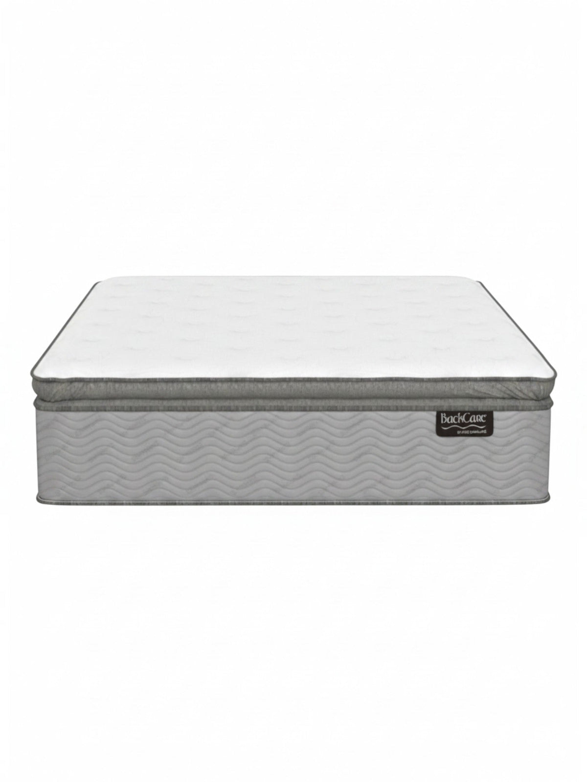 Matelas TOCO Meubles BackCare Quintet XL blanc et gris avec ressorts ensachés et mousse mémoire