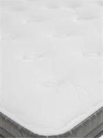 Matelas blanc TOCO Meubles BackCare Quintet avec finition capitonnée luxueuse et texture douce