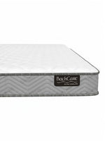 Matelas ferme TOCO Meubles BackCare Solo avec mousse haute densité et coutil blanc matelassé gris