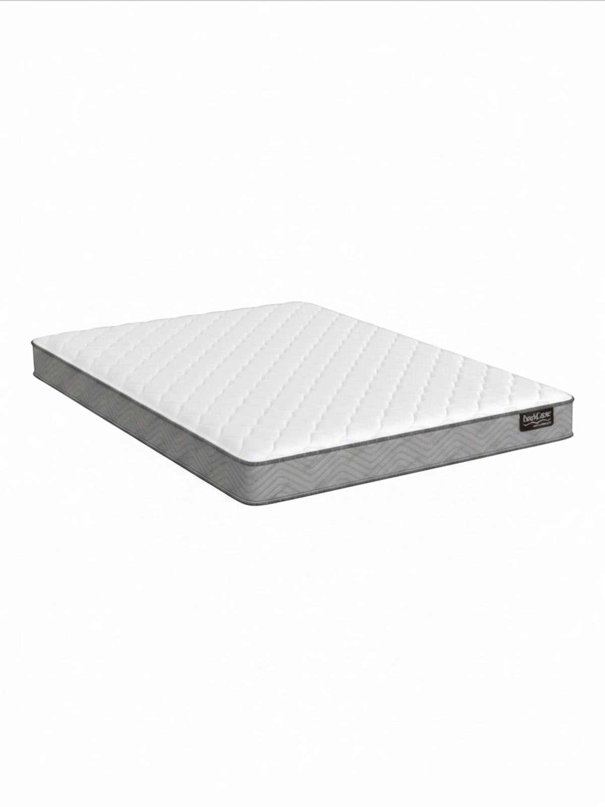 Matelas ferme BackCare Solo de TOCO Meubles avec mousse haute densité et surface blanche matelassée