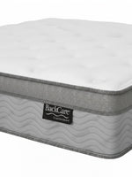 Matelas TOCO Meubles BackCare Trio blanc et gris avec dessus coussinet et ressorts ensachés