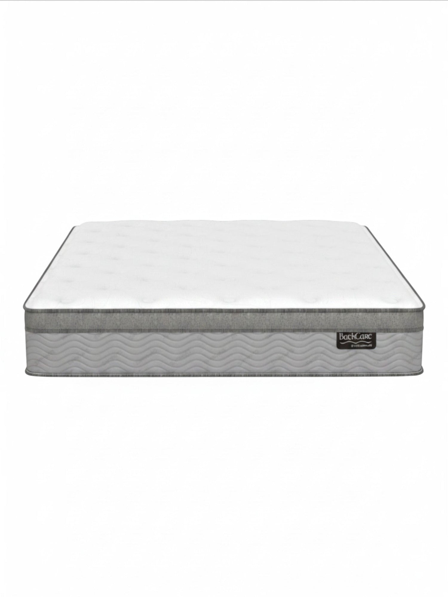 Matelas TOCO Meubles BackCare Trio avec dessus coussinet, ressorts ensachés et mousse gel rafraîchissante grise