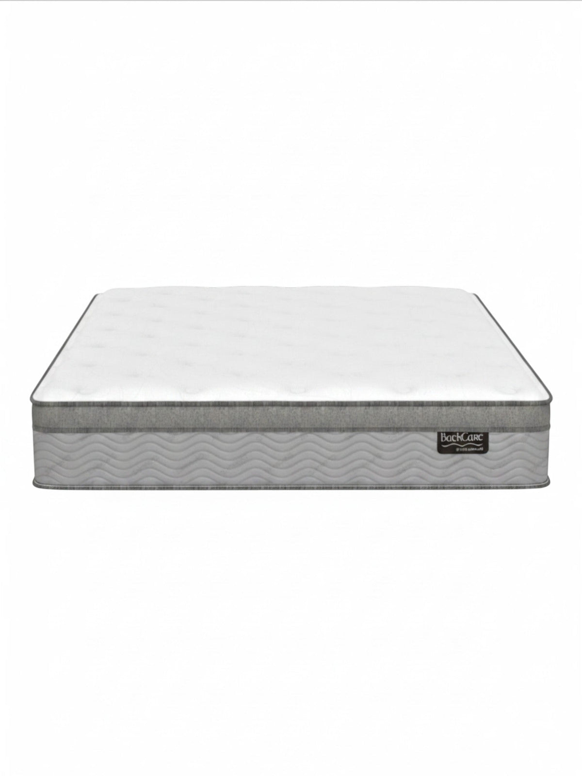Matelas TOCO Meubles BackCare Trio avec dessus coussinet, ressorts ensachés et mousse gel rafraîchissante grise
