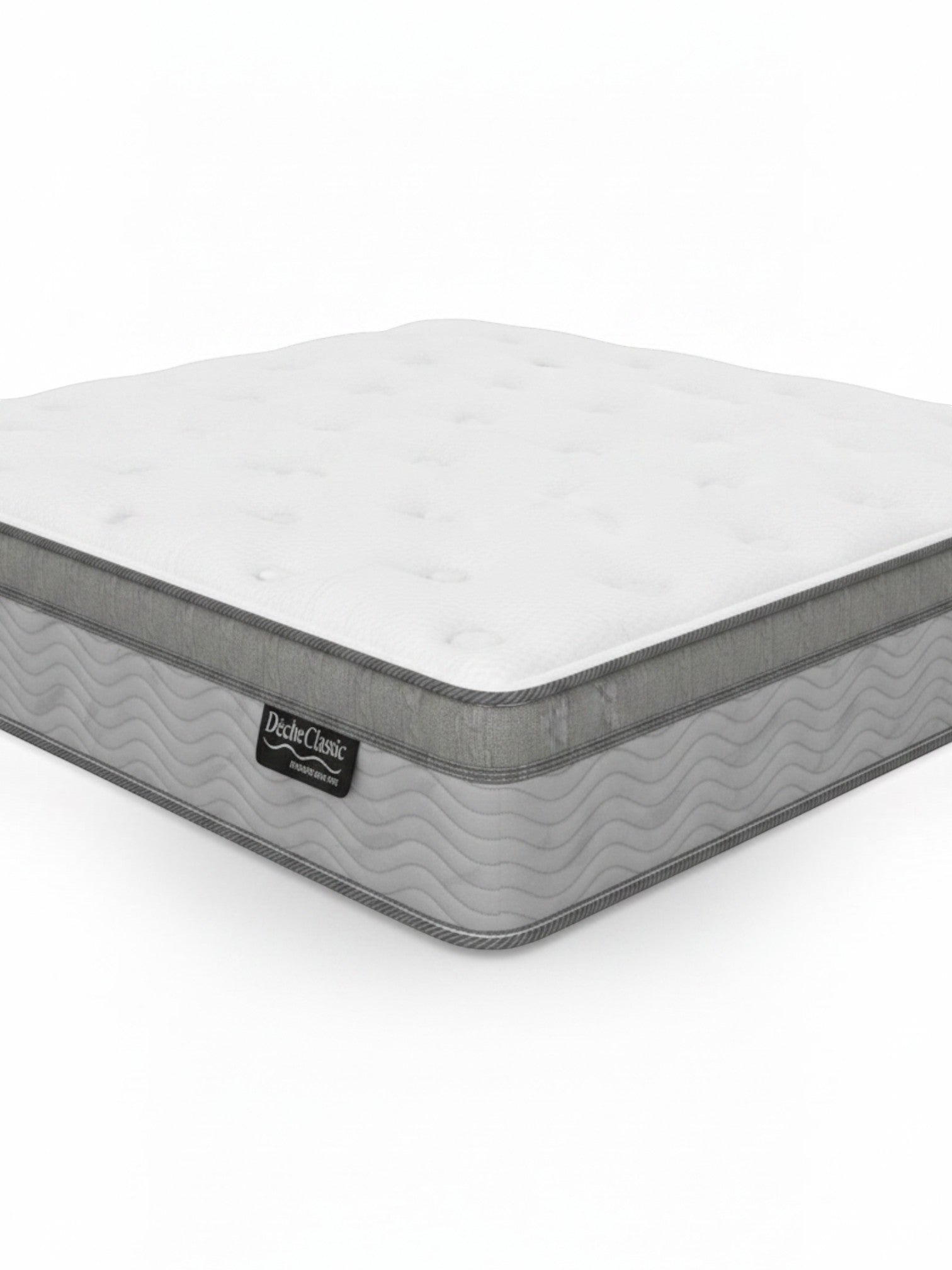 Matelas double TOCO Meubles BackCare Trio avec dessus coussinet, ressorts ensachés et mousse rafraîchissante
