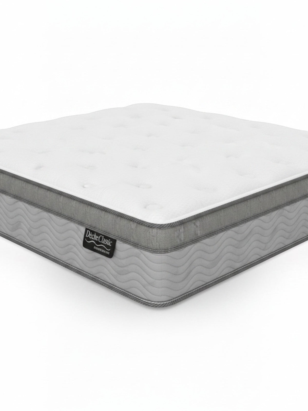Matelas double TOCO Meubles BackCare Trio avec dessus coussinet, ressorts ensachés et mousse rafraîchissante