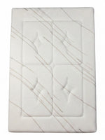 Matelas double Ultra Plush TOCO Meubles avec tissu rafraîchissant blanc et motif matelassé élégant