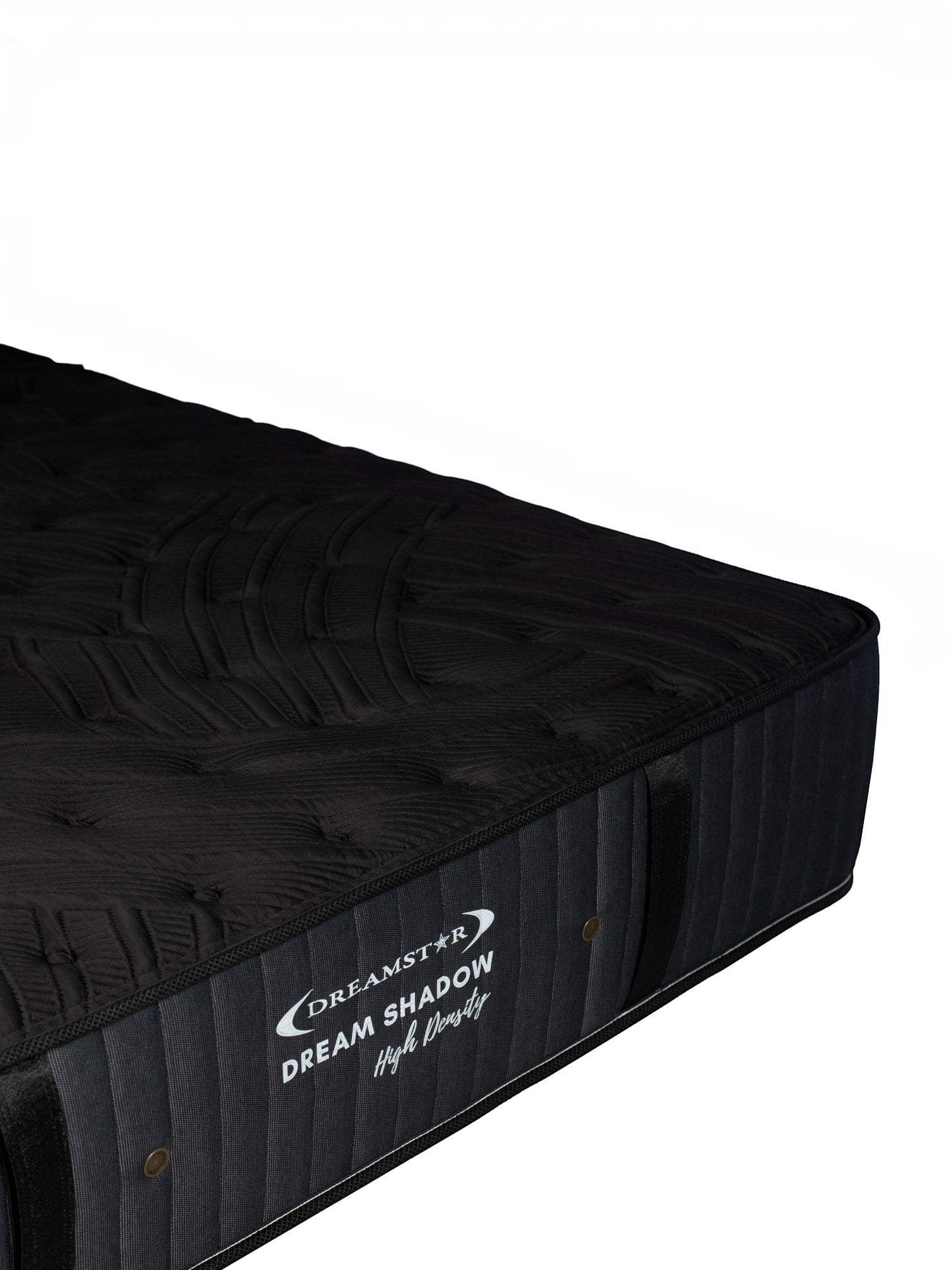 Matelas Dream Shadow HD TOCO Meubles réversible avec tissu tricoté noir et capitonnage latéral robuste