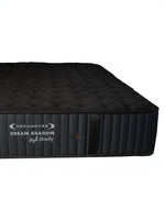 Matelas Dream Shadow HD de TOCO Meubles, modèle réversible ferme en tissu tricoté noir avec capitonnage latéral