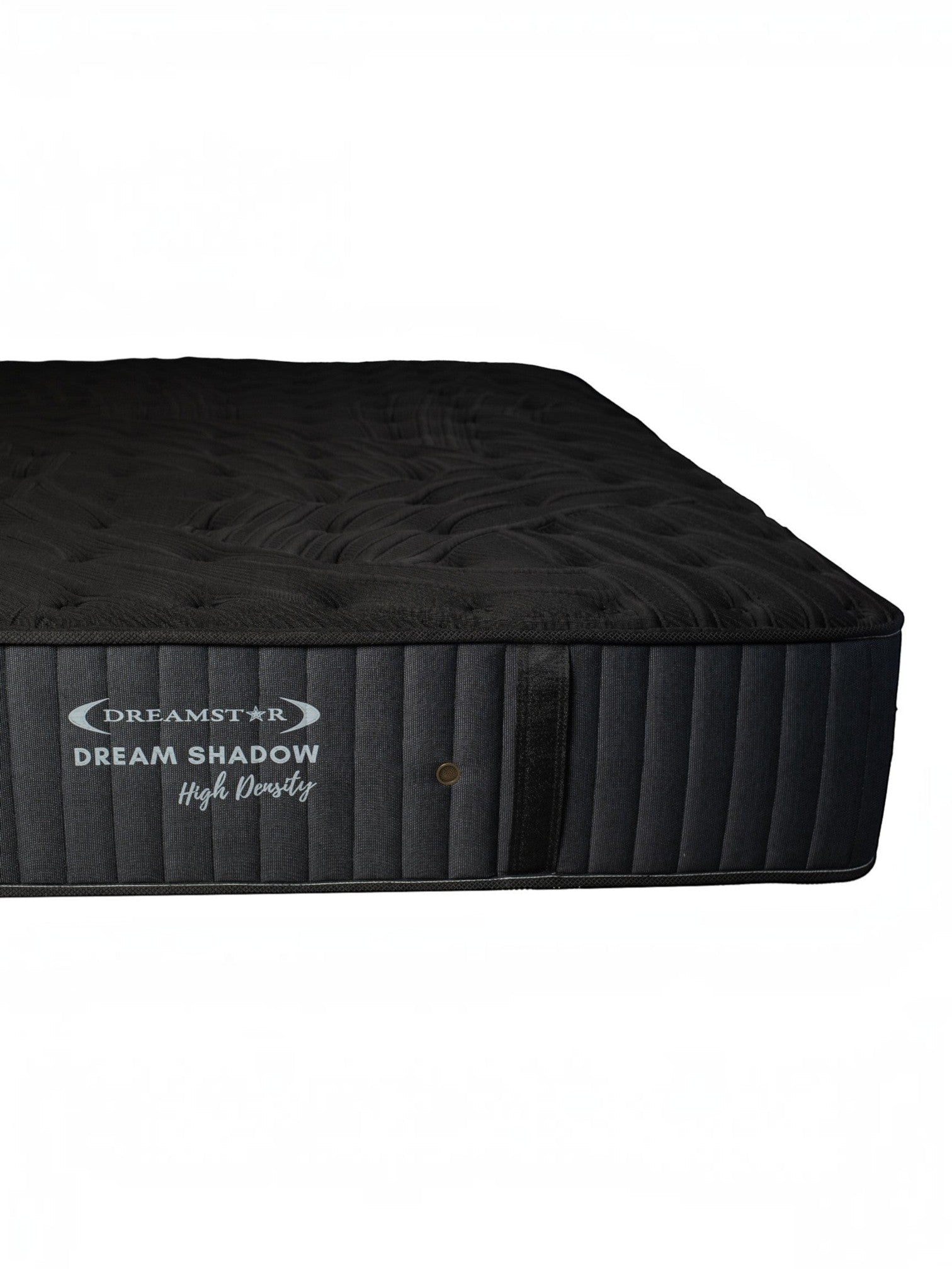 Matelas Dream Shadow HD noir de TOCO Meubles avec capitonnage latéral et surface en tissu tricoté ferme