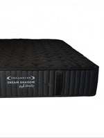 Matelas Dream Shadow HD noir ferme de TOCO Meubles avec tissu tricoté et capitonnage latéral vertical