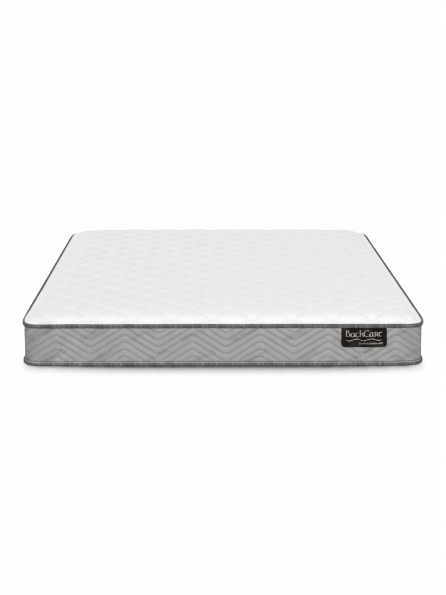 Matelas ferme BackCare Solo de TOCO Meubles avec mousse haute densité et fibres antimicrobiennes, vue de profil.