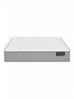 Matelas ferme TOCO Meubles BackCare Duo avec ressorts ensachés, mousse AirFeel et gel rafraîchissant blanc et gris