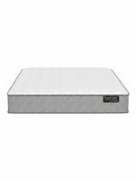 Matelas ferme TOCO Meubles BackCare Duo avec ressorts ensachés, mousse AirFeel et gel rafraîchissant blanc et gris