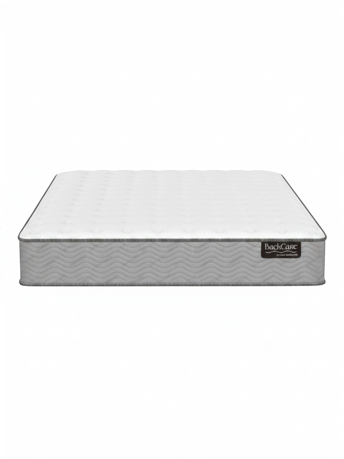 Matelas ferme TOCO Meubles BackCare Duo avec ressorts ensachés, mousse AirFeel et gel rafraîchissant blanc et gris